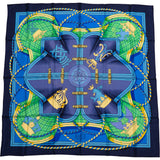 Hermès Classic "GRANDE TENUE" Silk Carre 90 Scarf Tuch