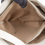 Fendi White Soft Leather Baguette Buckle Shoulder Bag