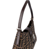 Fendi FF Monogram Baguette Buckle Shoulder Bag