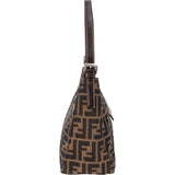 Fendi FF Monogram Baguette Buckle Shoulder Bag
