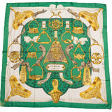 Hermès Classic "ETRIERS" Silk Carre 90 Scarf Tuch