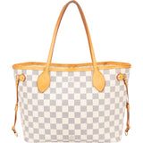 Louis Vuitton Damier Azur Monogram Neverfull PM Handbag