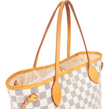Louis Vuitton Damier Azur Monogram Neverfull PM Handbag