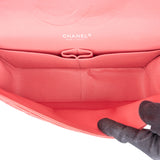 Chanel Quilted Lambskin Palladium Jumbo Double Flap Crossbody Bag