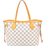 Louis Vuitton Damier Azur Monogram Neverfull PM Handbag