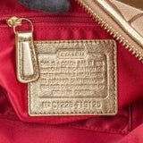 Coach Heart Monogram Shoulder Bag