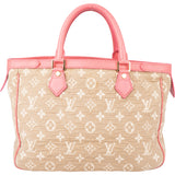 Louis Vuitton Denim Monogram Cabas Sabbia MM Handbag