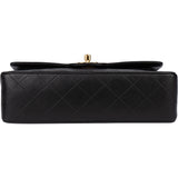 Chanel Quilted Lambskin 24K Gold Small Double Flap Crossbody Bag