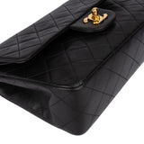 Chanel Quilted Lambskin 24K Gold Small Double Flap Crossbody Bag