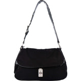 Prada Black Nylon Triangle Shoulder Bag