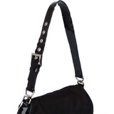 Prada Black Nylon Triangle Shoulder Bag