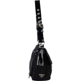 Prada Black Nylon Triangle Shoulder Bag