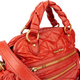 Miu Miu Quilted Puffer City Handbag