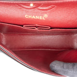 Chanel Quilted Lambskin 24K Gold Small Double Flap Crossbody Bag
