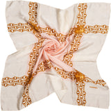 Chanel Classic "CC Chaine" Silk Carre 90 Scarf Tuch