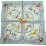 Hermès Classic "Entraineur" Silk Carre 90 Scarf Tuch