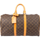 Louis Vuitton Canvas Monogram Keepall 45