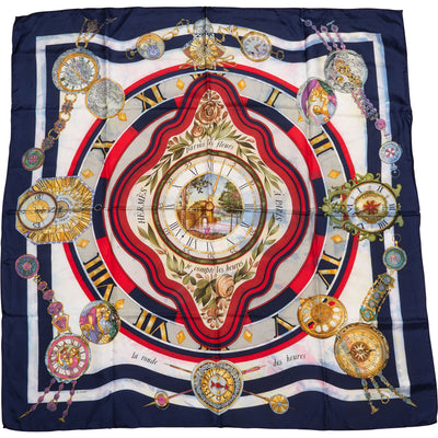 Hermès Classic "parmi le fleurs" Silk Carre 90 Scarf Tuch