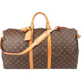Louis Vuitton Canvas Monogram Keepall 55 Bandouliere