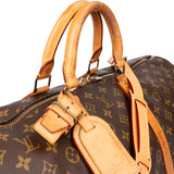 Louis Vuitton Canvas Monogram Keepall 55 Bandouliere