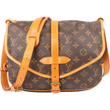 Louis Vuitton Canvas Monogram Saumur 30 Crossbody Bag