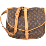 Louis Vuitton Canvas Monogram Saumur 35 Crossbody Bag