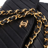 Chanel Quilted Lambskin 24K Gold Single Flap Shoulder Bag