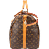 Louis Vuitton Canvas Monogram Keepall 55 Bandouliere