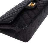Chanel Quilted Caviar Leather Medium Double Flap Crossbody Bag