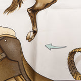 Hermès Classic "JUMPING" Silk Carre 90 Scarf Tuch