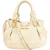 Miu Miu Green Leather City Handbag