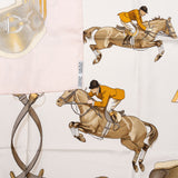 Hermès Classic "JUMPING" Silk Carre 90 Scarf Tuch