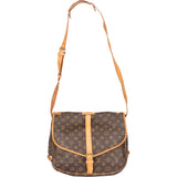 Louis Vuitton Canvas Monogram Saumur 35 Crossbody Bag