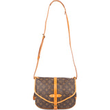 Louis Vuitton Canvas Monogram Saumur 30 Crossbody Bag