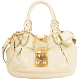 Miu Miu Green Leather City Handbag