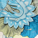 Hermès Classic "TAHITI" Silk Carre 90 Scarf Tuch