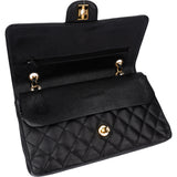 Chanel Quilted Caviar Leather Medium Double Flap Crossbody Bag