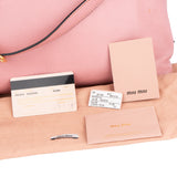 Miu Miu Pink Madras Leather Handbag