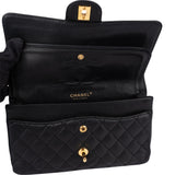 Chanel Quilted Caviar Leather Medium Double Flap Crossbody Bag