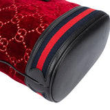 Gucci Limited Velvet GG Monogram Bucket Crossbody Bag