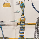 Hermès Classic "Passemenerie" Silk Carre 90 Scarf Tuch