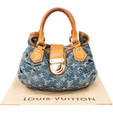 Louis Vuitton Denim Monogram Pleaty Handbag