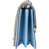 Gucci Blue Leather Interlocking GG Crossbody Bag
