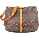 Louis Vuitton Canvas Monogram Saumur 35 Crossbody Bag
