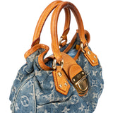 Louis Vuitton Denim Monogram Pleaty Handbag