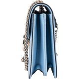 Gucci Blue Leather Interlocking GG Crossbody Bag