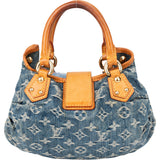 Louis Vuitton Denim Monogram Pleaty Handbag
