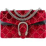 Gucci Limited Velvet GG Monogram Dionysus Shoulder Bag