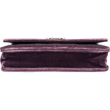 Chanel Quilted Velvet Boy Wallet On Chain Crossbody Bag