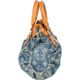 Louis Vuitton Denim Monogram Pleaty Handbag
